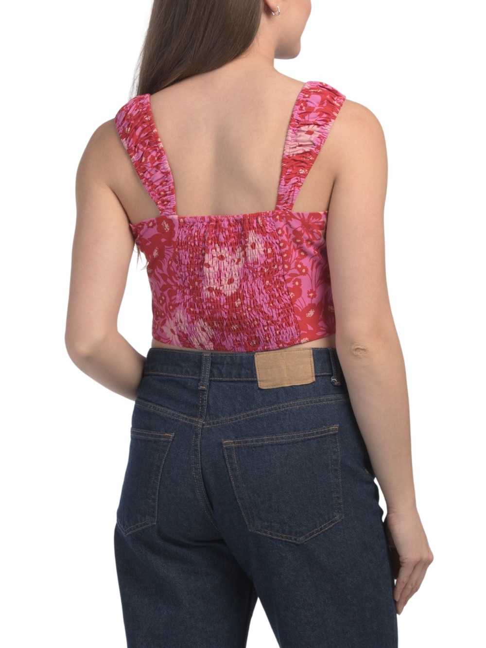 SUGAR LIPS Printed Crop Top - Picture 2 of 2